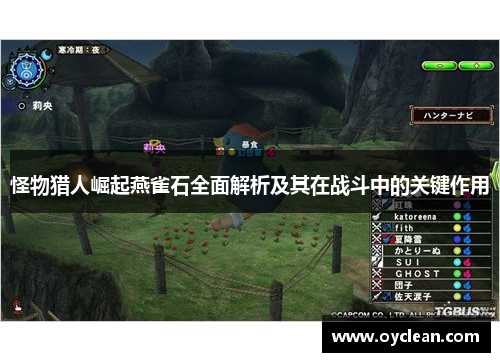 怪物猎人崛起燕雀石全面解析及其在战斗中的关键作用 怪物猎人崛起燕雀石全面解析及其在战斗中的关键作用